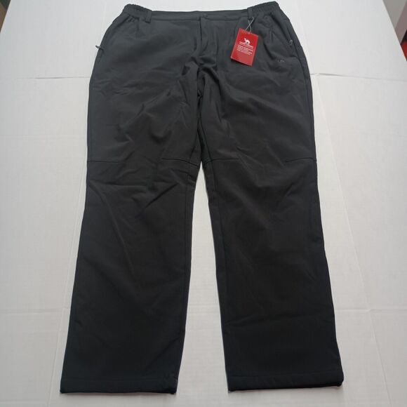 Camel Crown Women's 3XL Black Softshell Pants Fleece Lined Waterproof Windproof - Picture 1 of 9